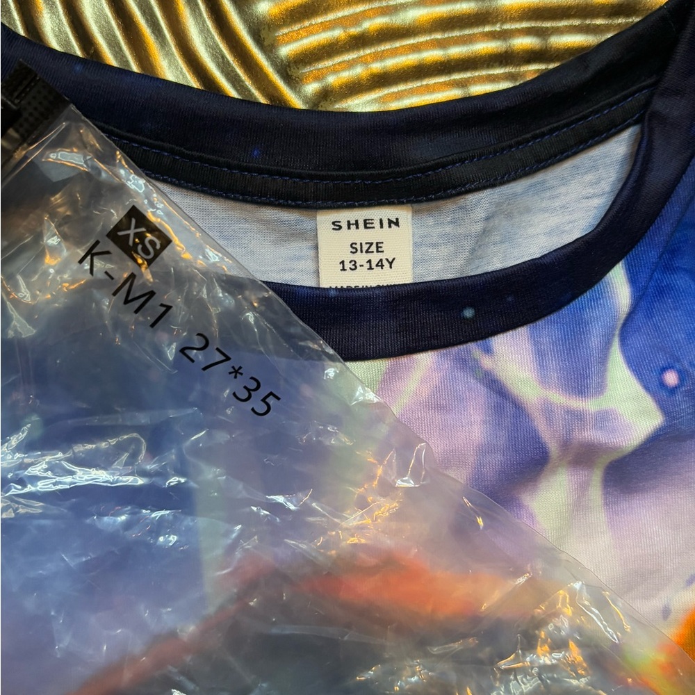 SHEIN Multicolor Tiger Print Kids Tee - Picture 3 of 4